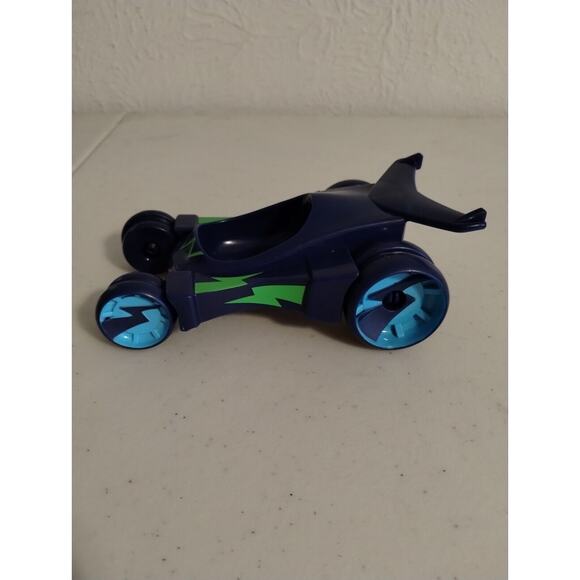 Hasbro PJ Mask Blue Cat Car Toy - Pretend Play - Green Lightning - Picture 5 of 6
